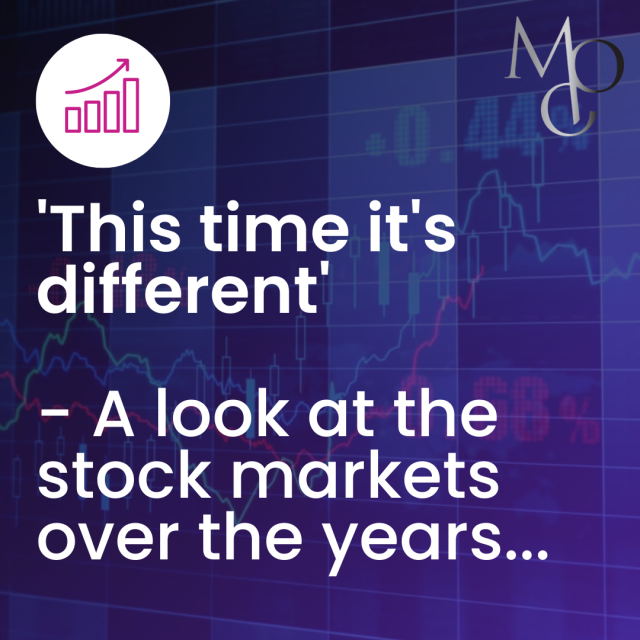'This time it's different' - A look at the stock markets over the years